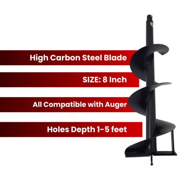 8 Inch Earth Auger Drill Bit - Image 3